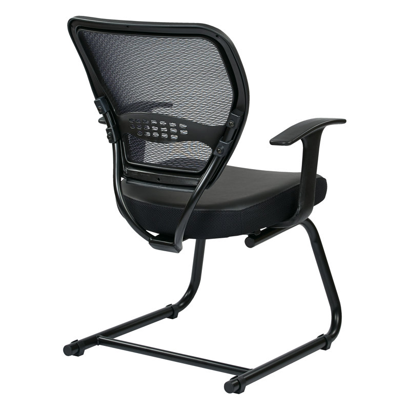 Chaise de salle d'attente en cuir avec structure en métal Naeshawn
