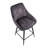 Lakyia Swivel Upholstered Counter Stool with Metal Frame-101380302