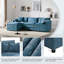 Canapé modulaire modulaire avec repose-pieds mobile-1721330144
