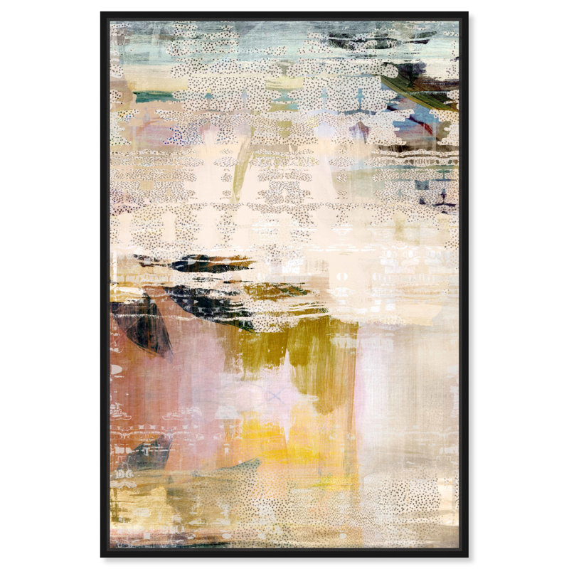 «Summer Layers» par Oliver Gal Print, Impression encadrée, H 16 po x l 11 po, Noir