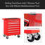 Coffre à outils roulant avec boîte à outils à 7 tiroirs avec roues Armoire de rangement multifonctionnelle pour outils, garage, entrepôt, atelier-485366437