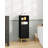 Bathroom Storage Cabinet, Corner Floor Cabinet with Shelves, Customized Door Opening Direction, Bathroom Organizer with Adjustable Shelf for Kitchen, Living, Toilet Paper Cabinet, Black-189292911-187817075
