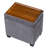 15.5" Rectangle Linen Storage Ottoman Bench-1359758293