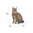 Sitting Bengal Cat Statue