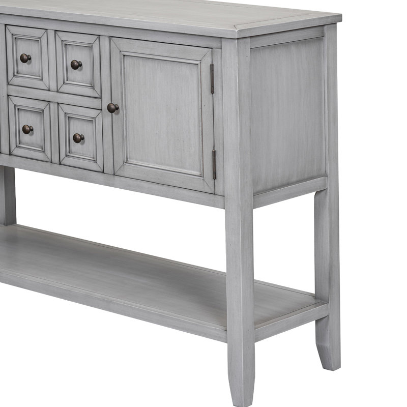 Buffet avec tablette inférieure Cambridge Series Buffet, Gris