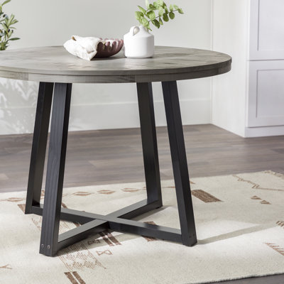 Amarapal Pine Round Unfinished Solid Wood Dining Table