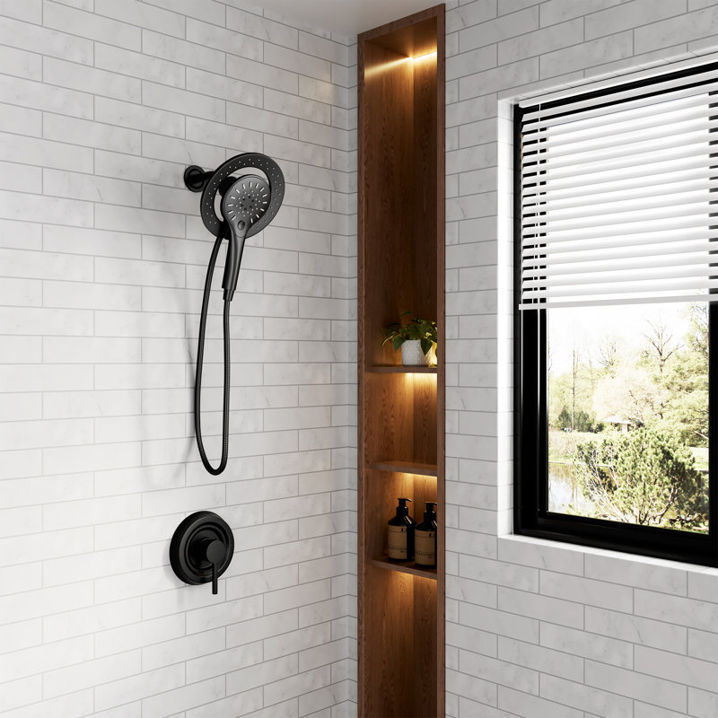 CASAINC Dual Shower Head with Magnetix Showerhead And Three-Function Handheld Shower Stystem