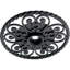 Sayles 4-Light Indoor Antique Hand-Forged Wrought Iron Hanging Pendant with Sandstone Glass Bowl