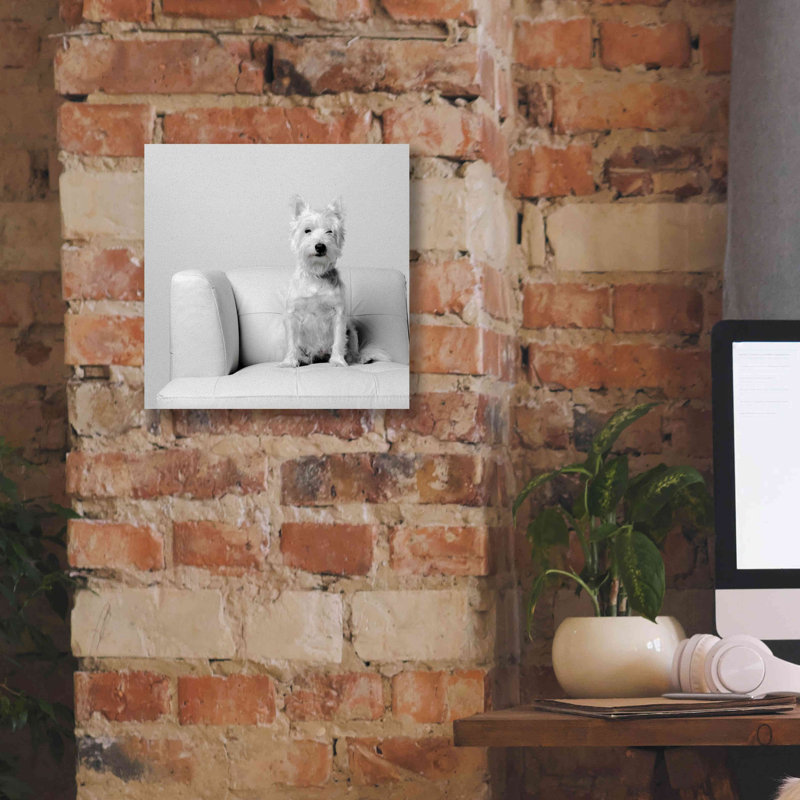 «White on White» par Edward M. Fielding, estampe numérique sur toile, H 12 po x l 12 po x P 0,75 po