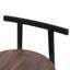 Ensemble de 3 tabourets de bar à hauteur de comptoir avec dossier et chaises sans accoudoirs pour îlot de cuisine-820061082