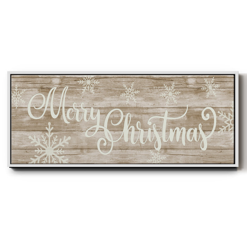 Merry Christmas- Framed Canvas, 24" H x 60" W