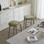 Tabouret de bar rembourré sans dossier - siège rembourré, repose-pieds en métal et espace pour les petites cuisines, 2-130040872