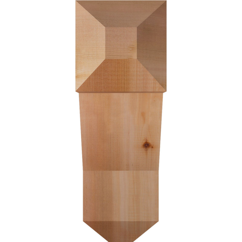 Support pour artisan traditionnel, H 18 po x l 5,5 po x P 18 po, Cèdre rouge de l'Ouest (lisse)