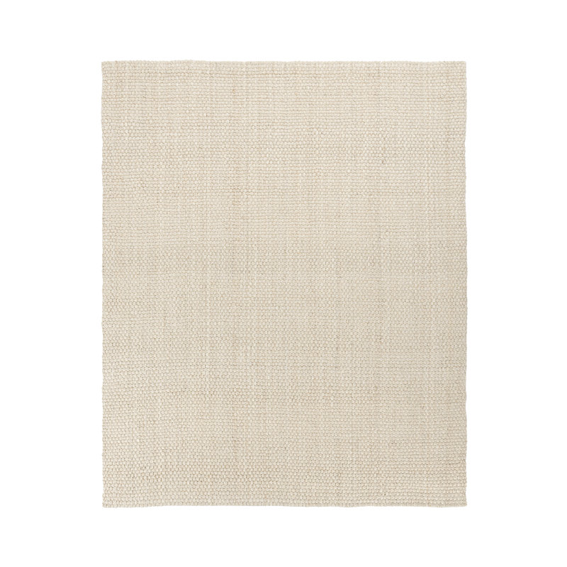 Panama Jute Handwoven Sustainable Ivory Accent Area Rug, Rectangle 8' x 10'