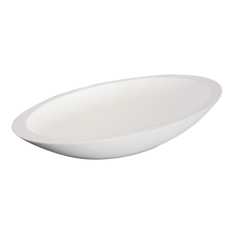 Barclay Lila 13.87'' Resin Oval Bathroom Sink, White Gloss