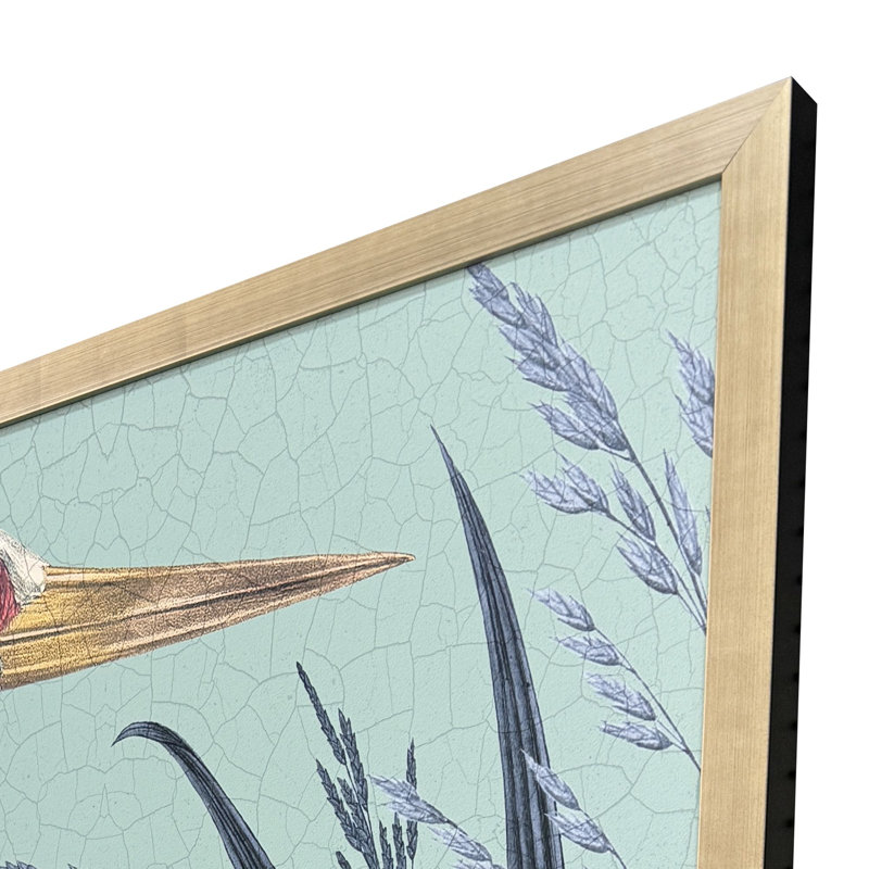 Coastal Paradise Stork, art encadré