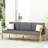 Dark Grey 3 Seater With Wood Construction And To Water Upholstery Frame -