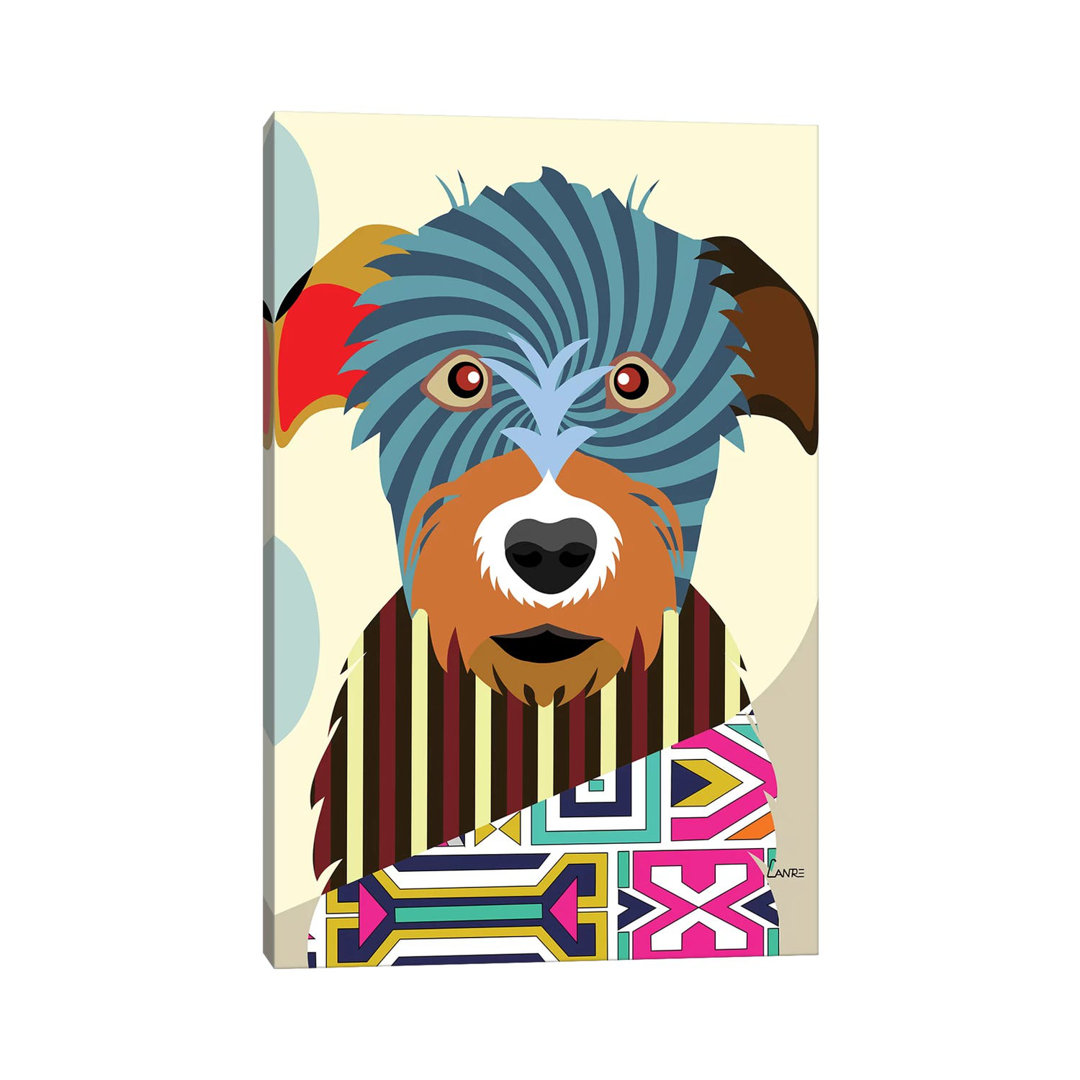 Irish Wolfhound by Lanre Studio - Wrapped Canvas Print