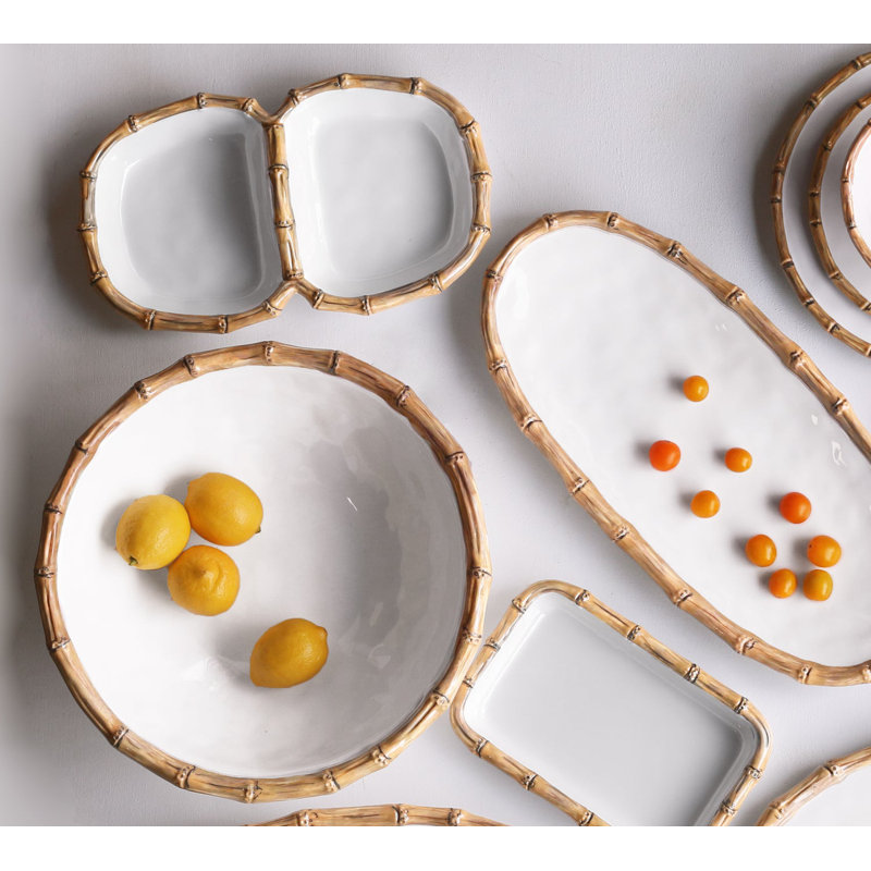 Vida Melamine Divided Serving Dish