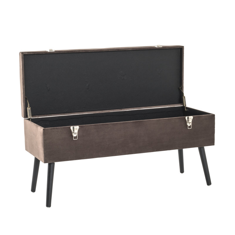 Carlie Upholstered Storage Bench, 52cm H x 106cm W x 40cm D