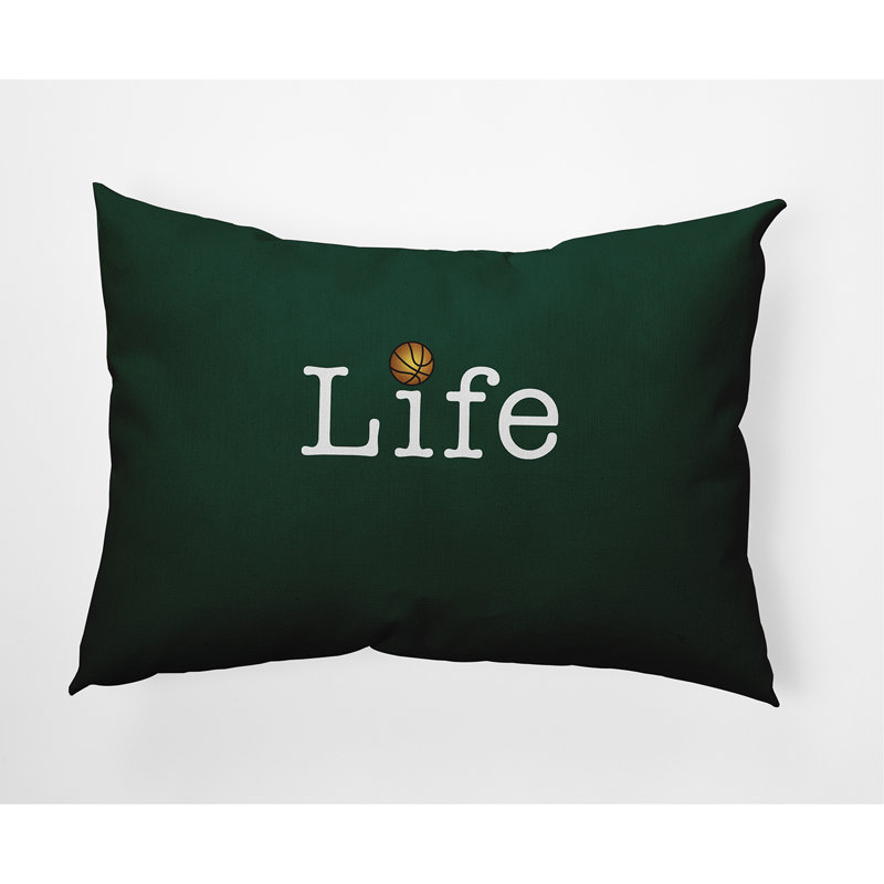  Housse et insert de coussin rectangulaire d'extérieur Life + Ball, Vert