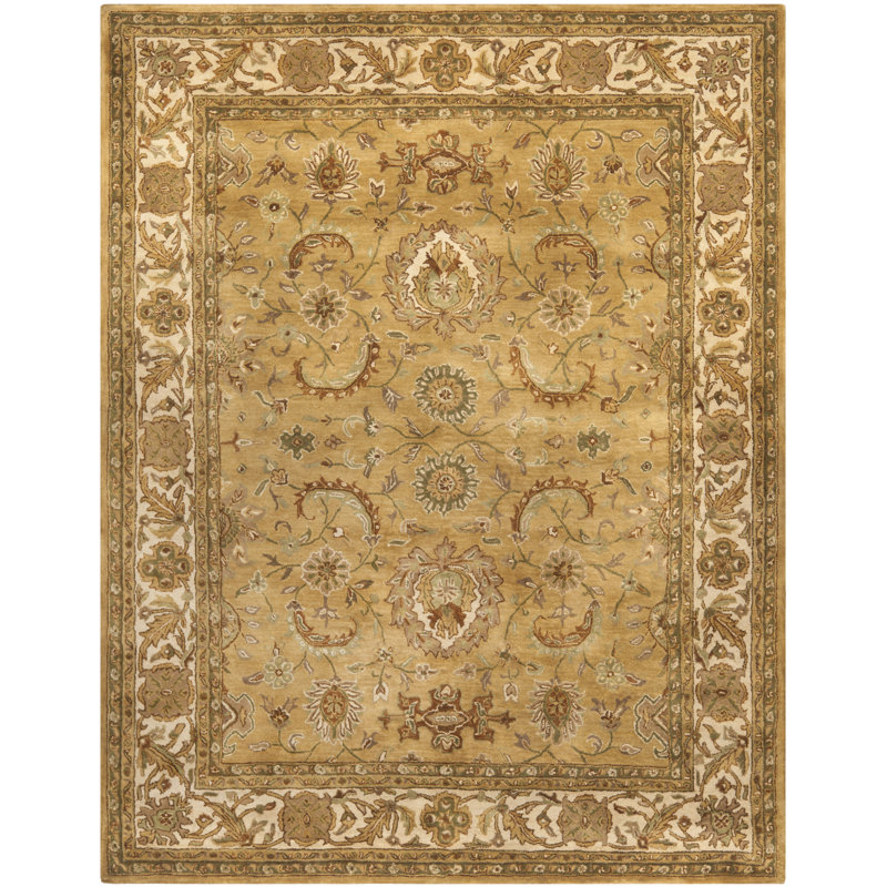 Tapis oriental en laine touffeté à la main Tosca, Rectangle 7 pi 6 po x 9 pi 6 po