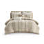 Ensemble d'édredon en coton 3 pièces taupe-130418682-130418684