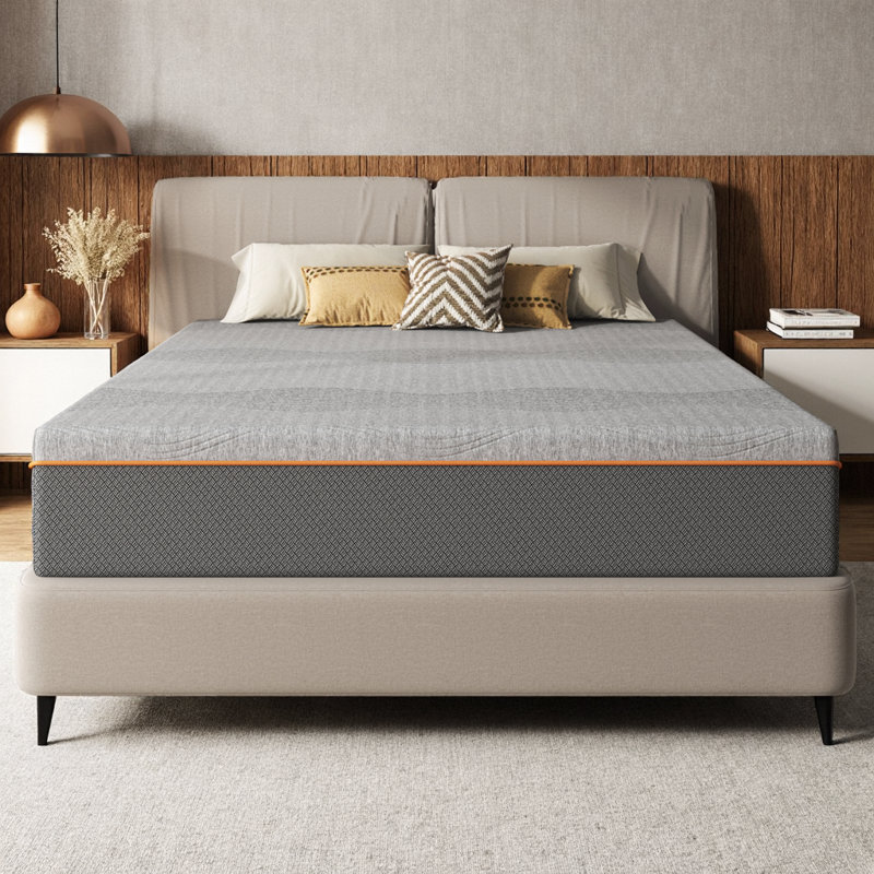 Luxury Cooling Twin to King Memory Foam Mattress - Medium Firm, Fiberglass-Free & CertiPUR-US Certified - Delivered in a Box - 10/12/14 Inch Thickness Options