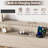 Queen Modern Upholstered Platform Bed Frame with LED Lights, Charging Station, 4 Storage Drawers, Metal Slats Support, USB & Type-C, No Box Spring Needed-1591341680-1591341693