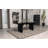 Freidin Rectangular Double Pedestal Dining Table Black