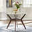 Oak Park Faux Marble Top Four Leg Dining Set-670740950
