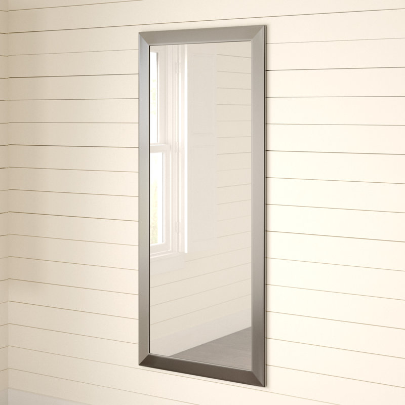 Tieger Mirror, Brushed Nickel, 63" H x 31.5" W