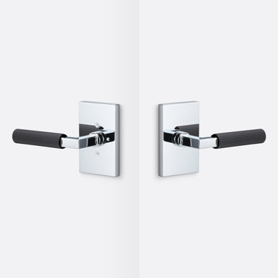 Levanto Privacy Rosette, Staight Knurled Grip