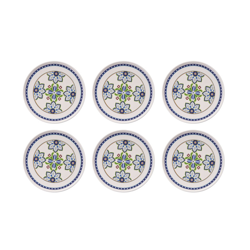 Ensemble d'assiettes à dessert (6 pièces)