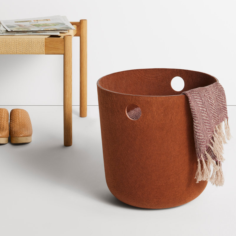 Olly Polyester General Basket, Copper, 16" x 16"