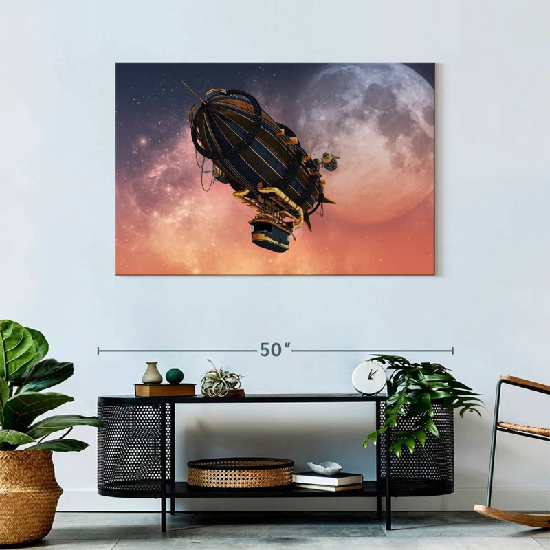 Mehar Steampunk Zeppelin, 30" H x 45" W