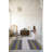 Gray Themed Stripe Sectioned Patterned Modern Decorative Rug-737569653