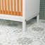 Armoire de salle de bain avec façade en bambou et panier à linge