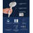 Single Function Massage Shower Head, Handheld Showerhead Easy To Clean Chrome-119378436
