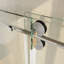 Porte de baignoire coulissante lisse sans cadre avec verre transparent de 3/8 po (10 mm) Opal Mirage MCOCOD-78632771