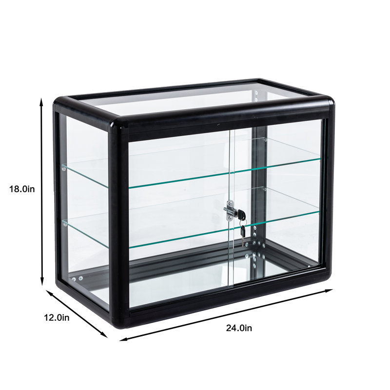 18'' H x 24'' W Aluminum Retail Counter, Black