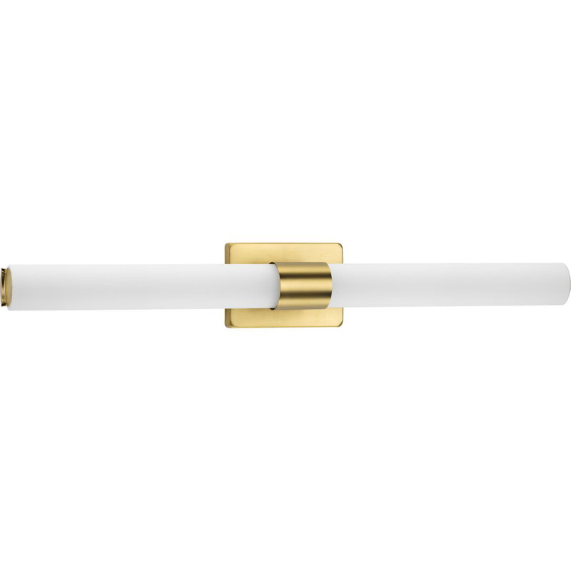 Afsaar Dimmable LED Bath Bar, Satin Brass