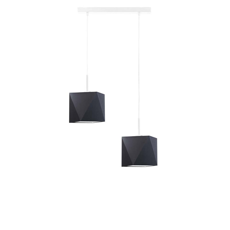 Deneesha 2 - Light Kitchen Island Pendant, Coal, White