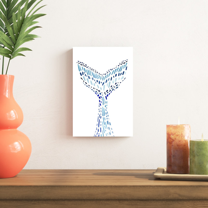 " Mosaic Tail II " Painting Print, 12" H x 8" W