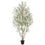 Grand faux olivier avec plusieurs tiges réalistes - Arbre artificiel méditerranéen réaliste pour le salon intérieur-1237552535