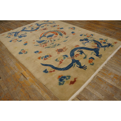 Hand Knotted Wool Floral Area Rug