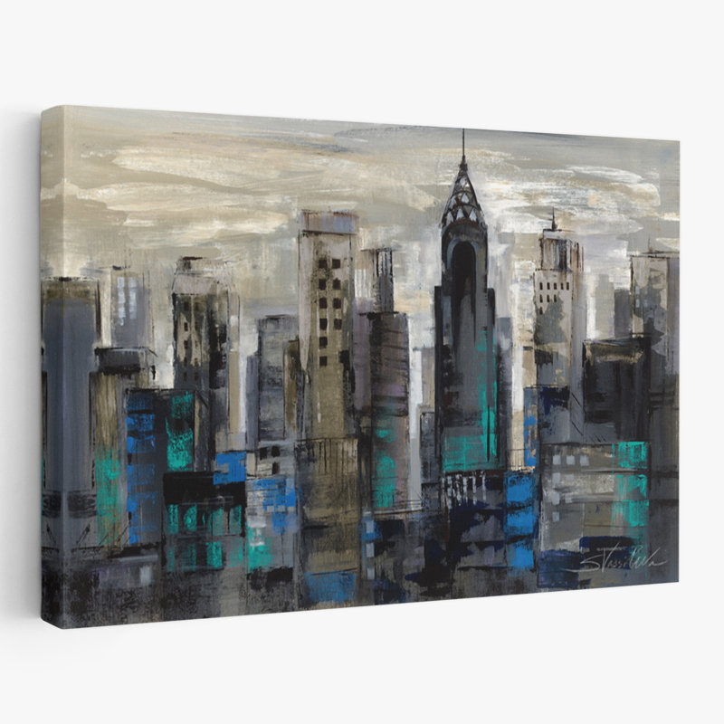 Contemporain et contemporain à New York, H 24 po x l 16 po
