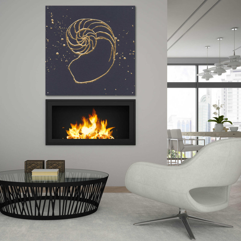 «Gold Nautilus II» par Chris Paschke, H 36 po x l 36 po x P 0,2 po