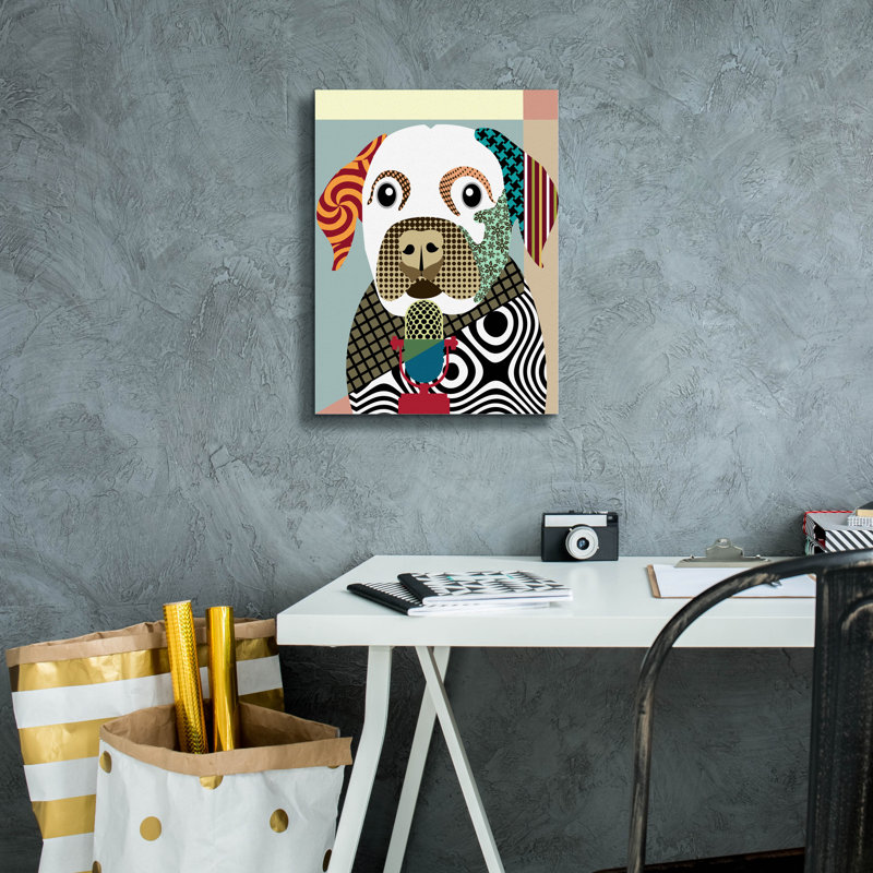 «Labrador Retriever» par Lanre Adefioyue, H 16 po x l 12 po x P 0,75 po