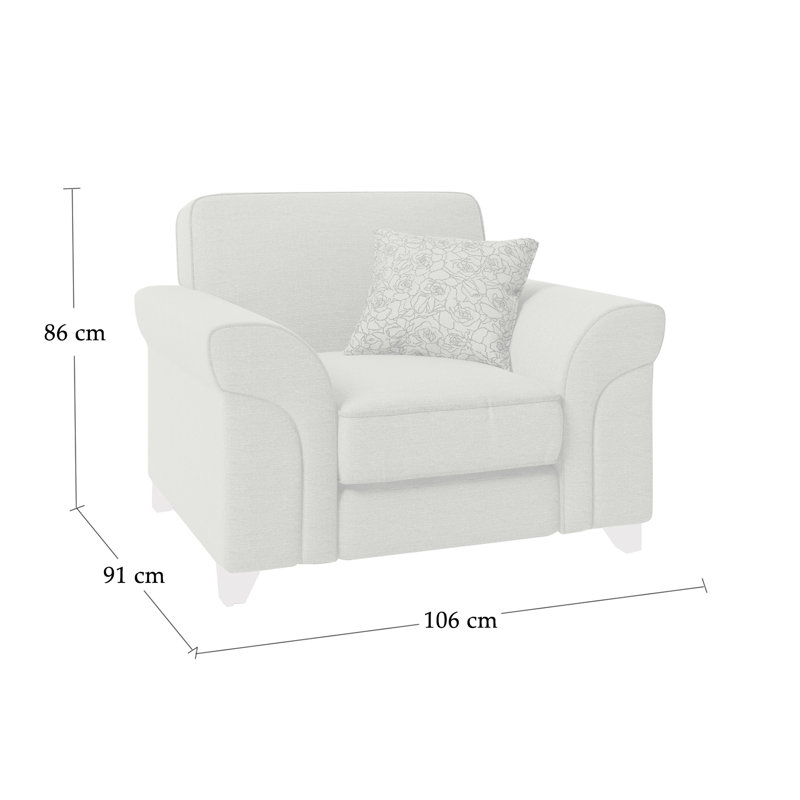Sybil Upholstered Armchair, Beige